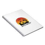 Halloween Zombie Hand Grabstein Baum Schwarze Katz Notizblock (Rechte Seite)
