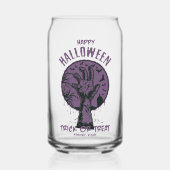 Halloween Zombie Handglas - Trick oder Trete Dosenglas (Vorderseite)