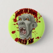 Halloween Zombie Head Button (Vorderseite)