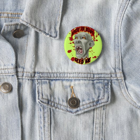 Halloween Zombie Head Button (Beispiel)