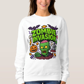 Halloween Zombie Invasion Kleidung Niedlich Unisex Sweatshirt