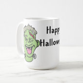 Halloween Zombie Kaffeetasse (Vorderseite Links)
