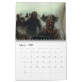 Halloween-Zombie-Kalender Kalender (Feb 2027)
