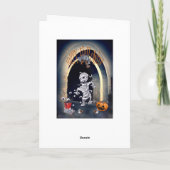 Halloween Zombie Karte (Rückseite)