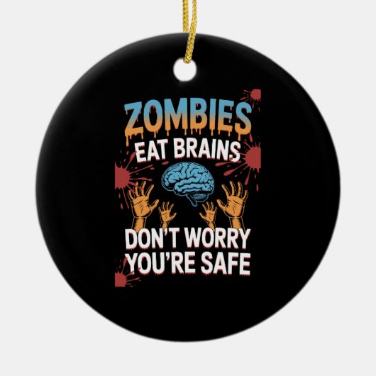 Halloween Zombie Keramik Ornament (Vorne)
