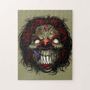 Halloween Zombie Killer Clown Beängstigend Funny Puzzle