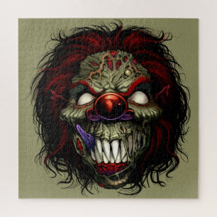 Halloween Zombie Killer Clown Beängstigend Funny Puzzle