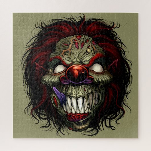 Halloween Zombie Killer Clown Beängstigend Funny Puzzle (Vertikal)