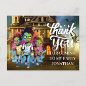 Halloween-Zombie-Kinder DANKEN DANK IHNEN Postkart Postkarte (Vorderseite)