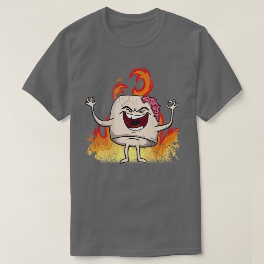 Halloween Zombie Marsh Mellow T-Shirt (Design vorne)