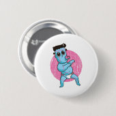 Halloween Zombie Monster - Baby Frankenstein Button (Vorne & Hinten)