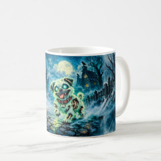 Halloween-Zombie-Mops in Night City Kaffeetasse