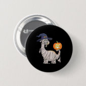 Halloween Zombie Mummy Dinosaurier Hexe Beängstige Button (Vorne & Hinten)