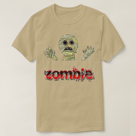 Halloween Zombie Mummy  Happy Halloween  T-Shirt (Design vorne)