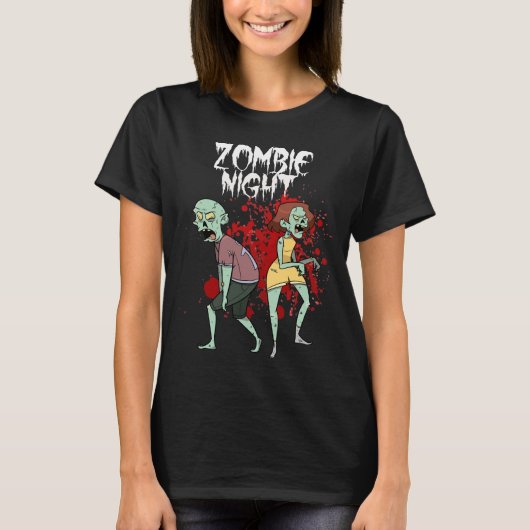 Halloween Zombie Night T-Shirt (Vorderseite)