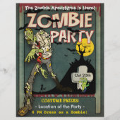Halloween Zombie Party Flyer (Vorne)