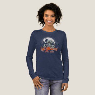 Halloween Zombie-Party Frauen Langarm Tri-Blend Shirt