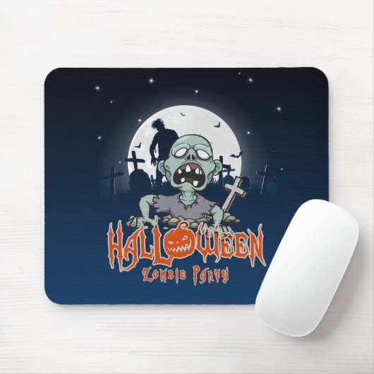 Halloween Zombie Party | Mousepad (Mit Mouse)
