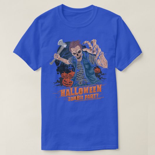 Halloween Zombie Party T-Shirt (Design vorne)