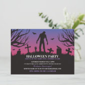 Halloween Zombie Party Untote Apokalypse Einladung (Stehend Vorderseite)