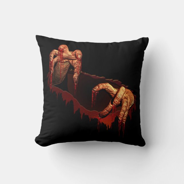 Halloween Zombie Pillow Gory Halloween Dekor Kissen (Vorderseite)