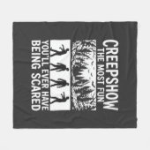 Halloween Zombie Scared Horror Vector Design_1 Fleecedecke (Vorderseite (Horizontal))