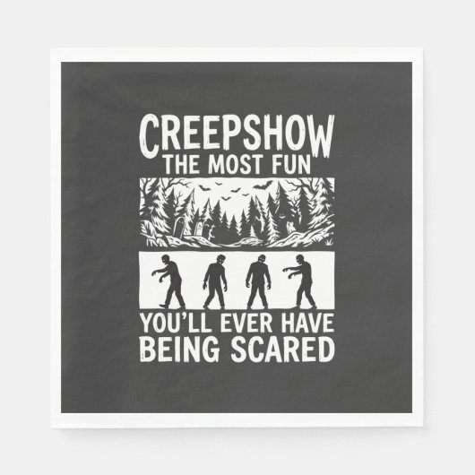 Halloween Zombie Scared Horror Vector Design_1 Serviette (Vorderseite)