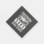 Halloween Zombie Scared Horror Vector Design_1 Serviette (Ecke)