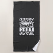 Halloween Zombie Scared Horror Vector Design_1 Strandtuch (Vorderseite)