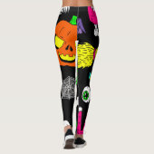 Halloween-Zombie-Schädel Leggings (Rückseite)