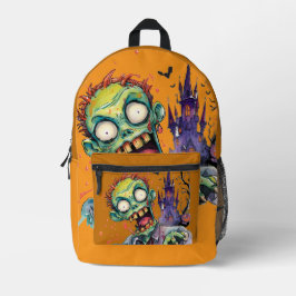Halloween, Zombie,Schrei aus dem lila Schloss ,  Bedruckter Rucksack