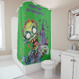 Halloween, Zombie,Schrei aus dem lila Schloss , Duschvorhang