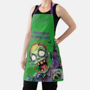 Halloween, Zombie,Schrei aus dem lila Schloss , Schürze