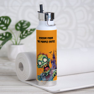 Halloween, Zombie,Schrei aus dem lila Schloss ,  Trinkflasche