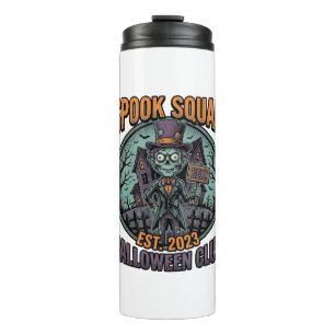 Halloween-Zombie-Shirt Lustiges Spook Squad Gravie Thermosbecher