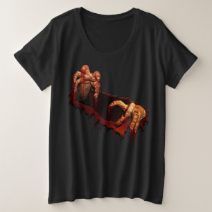 Halloween Zombie T - Shirt Plus Größe Zombie Kostü