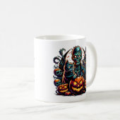 Halloween Zombie und Cat Kaffeetasse (VorderseiteRechts)