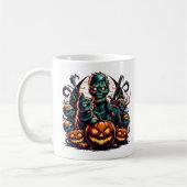 Halloween Zombie und Cat Kaffeetasse (Links)