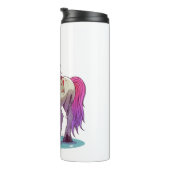 Halloween Zombie Unicorn Thermosbecher (Nach rechts gedreht)