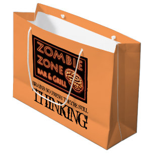 Halloween-Zombie-Zonen-frische Nahrung Brainz Große Geschenktüte