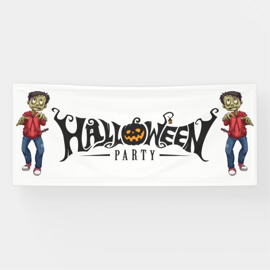 Halloween Zombies Banner (Horizontal)