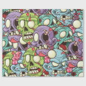 Halloween Zombies Geschenkpapier (Flach)