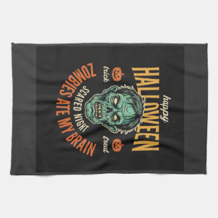 Halloween Zombies Haben Mein Gehirn Gefressen Geschirrtuch