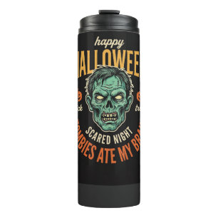Halloween Zombies Haben Mein Gehirn Gefressen Thermosbecher