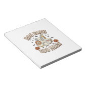 Halloween-Zoo-Boo-Bash-Lustige-Tierparty_1 Notizblock (angewinkelt)