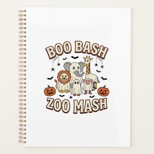 Halloween-Zoo-Boo-Bash-Lustige-Tierparty_1 Planer (Vorderseite)