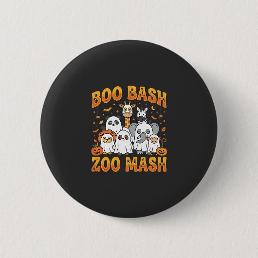 Halloween-Zoo-Tiere Boo Bash Zoo Mash_1 Button (Vorderseite)