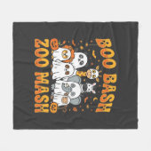 Halloween-Zoo-Tiere Boo Bash Zoo Mash_1 Fleecedecke (Vorderseite (Horizontal))