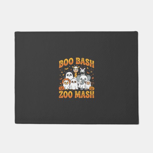 Halloween-Zoo-Tiere Boo Bash Zoo Mash_1 Fußmatte (Vorderseite)
