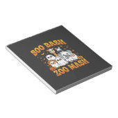 Halloween-Zoo-Tiere Boo Bash Zoo Mash_1 Notizblock (angewinkelt)